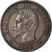 Monnaie, France, Napoleon III, 2 Centimes, 1853, Bordeaux, TTB, Gad 103