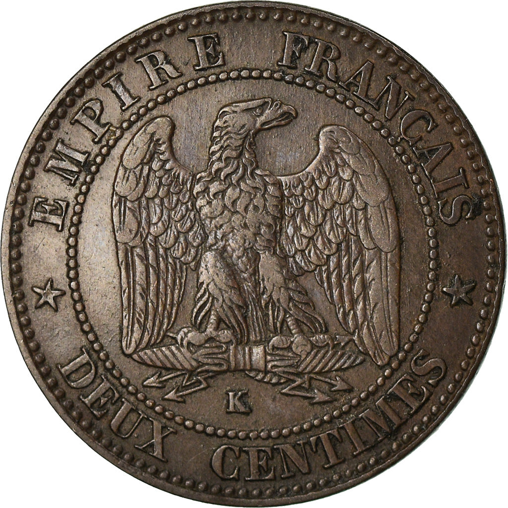 Münze, Frankreich, Napoleon III, 2 Centimes, 1853, Bordeaux, SS
