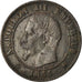 Moeda, França, Napoleon III, 2 Centimes, 1855, Bordeaux, EF(40-45)