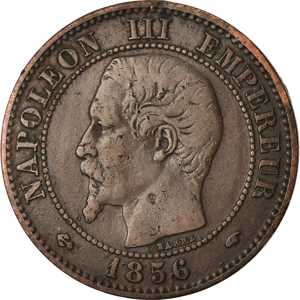 Coin, France, Napoleon III, 2 Centimes, 1856, Paris, VF(30-35)