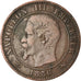 Moneda, Francia, Napoleon III, 2 Centimes, 1856, Lille, BC+