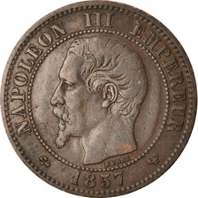 Münze, Frankreich, Napoleon III, 2 Centimes, 1857, Lille, S+