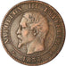 Moeda, França, Napoleon III, 2 Centimes, 1854, Bordeaux, VF(20-25)