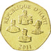 Haiti, 5 Gourdes, 2011, KM #New, MS(63), Brass plated steel, 9.14