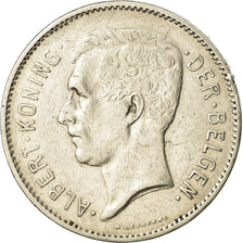Moneta, Belgia, 5 Francs, 5 Frank, 1933, EF(40-45), Nikiel, KM:98
