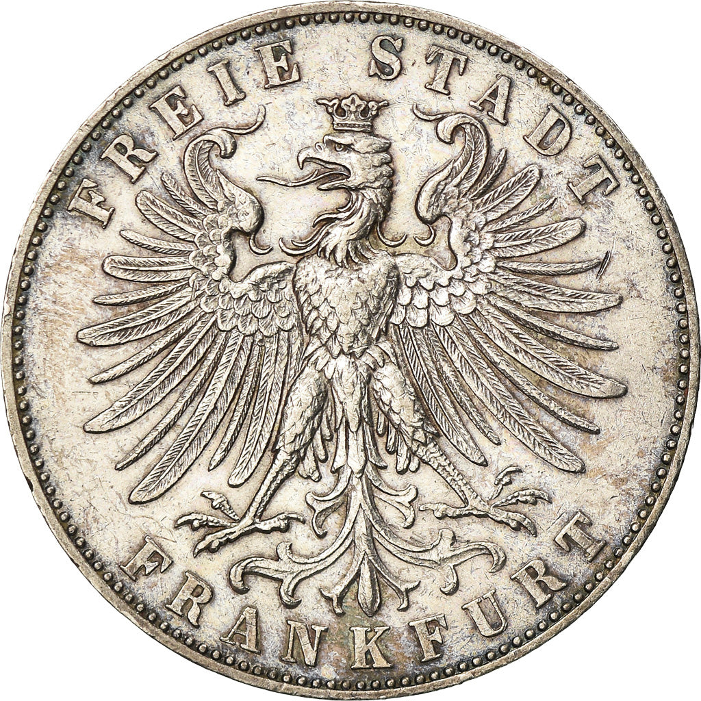 Coin, German States, FRANKFURT AM MAIN, Thaler, 1862, EF(40-45), Silver, KM:371