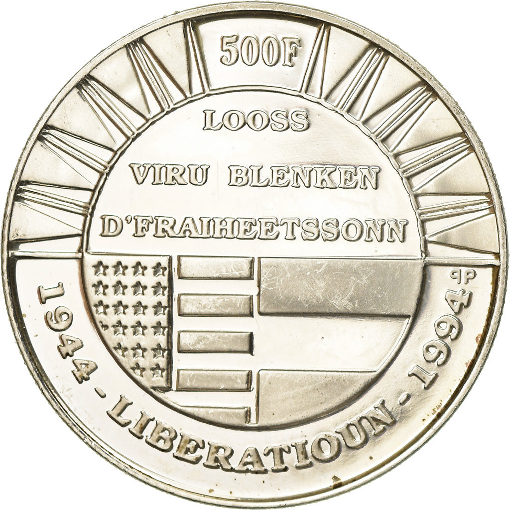 Coin, Luxembourg, Jean, 500 Francs, 1994, MS(60-62), Silver, KM:69