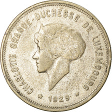 Coin, Luxembourg, Charlotte, 5 Francs, 1929, EF(40-45), Silver, KM:38