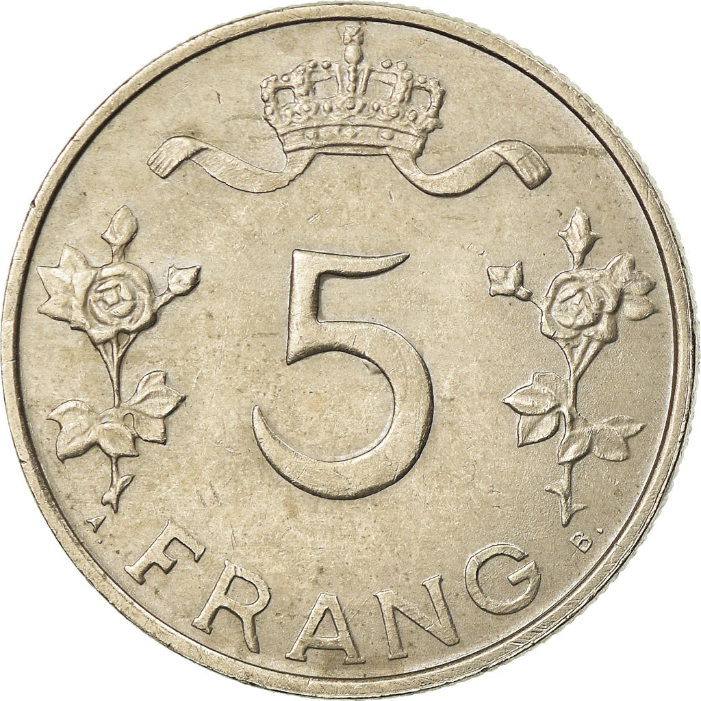 Coin, Luxembourg, Charlotte, 5 Francs, 1949, AU(50-53), Copper-nickel, KM:50