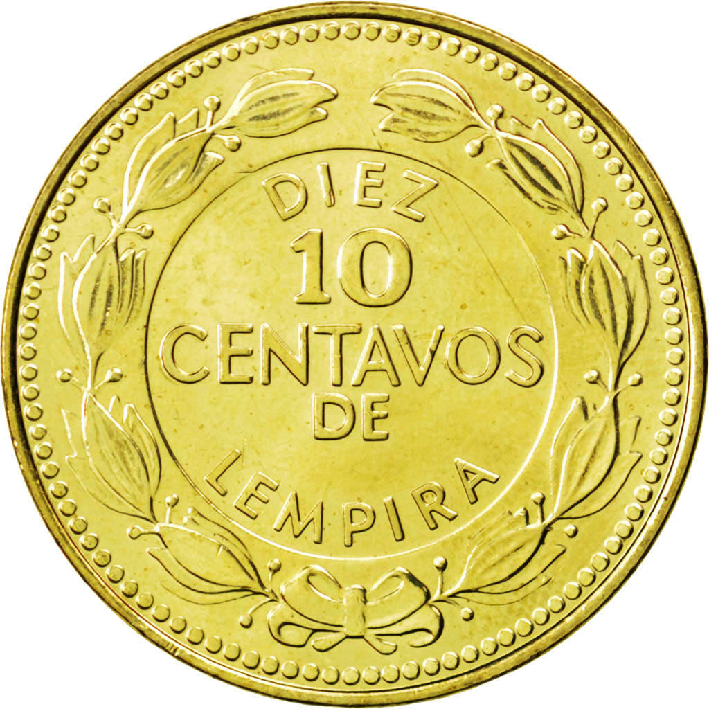 HONDURAS, 10 Centavos, 2006, KM #76.4, MS(63), Brass, 26, 6.04