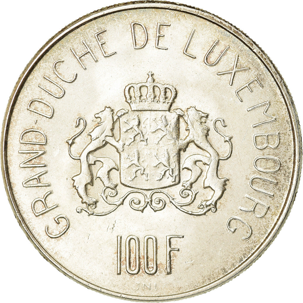 Coin, Luxembourg, Charlotte, 100 Francs, 1963, AU(55-58), Silver, KM:52