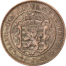Coin, Luxembourg, William III, 10 Centimes, 1854, Utrecht, VF(30-35), Bronze