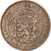 Coin, Luxembourg, William III, 10 Centimes, 1854, Utrecht, VF(30-35), Bronze
