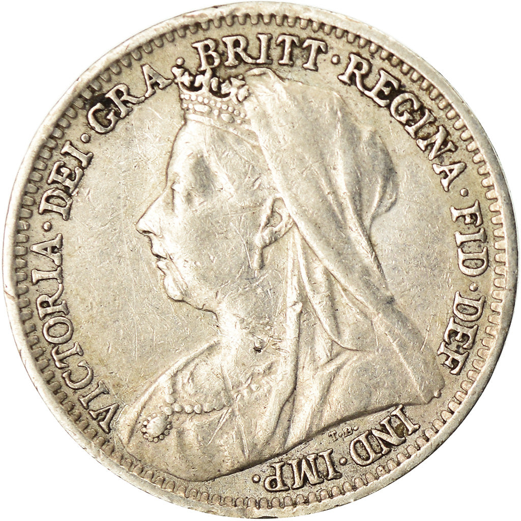 Coin, Great Britain, Victoria, 3 Pence, 1901, EF(40-45), Silver, KM:777