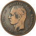 Coin, Greece, George I, 10 Lepta, 1878, Bordeaux, VF(30-35), Copper, KM:55