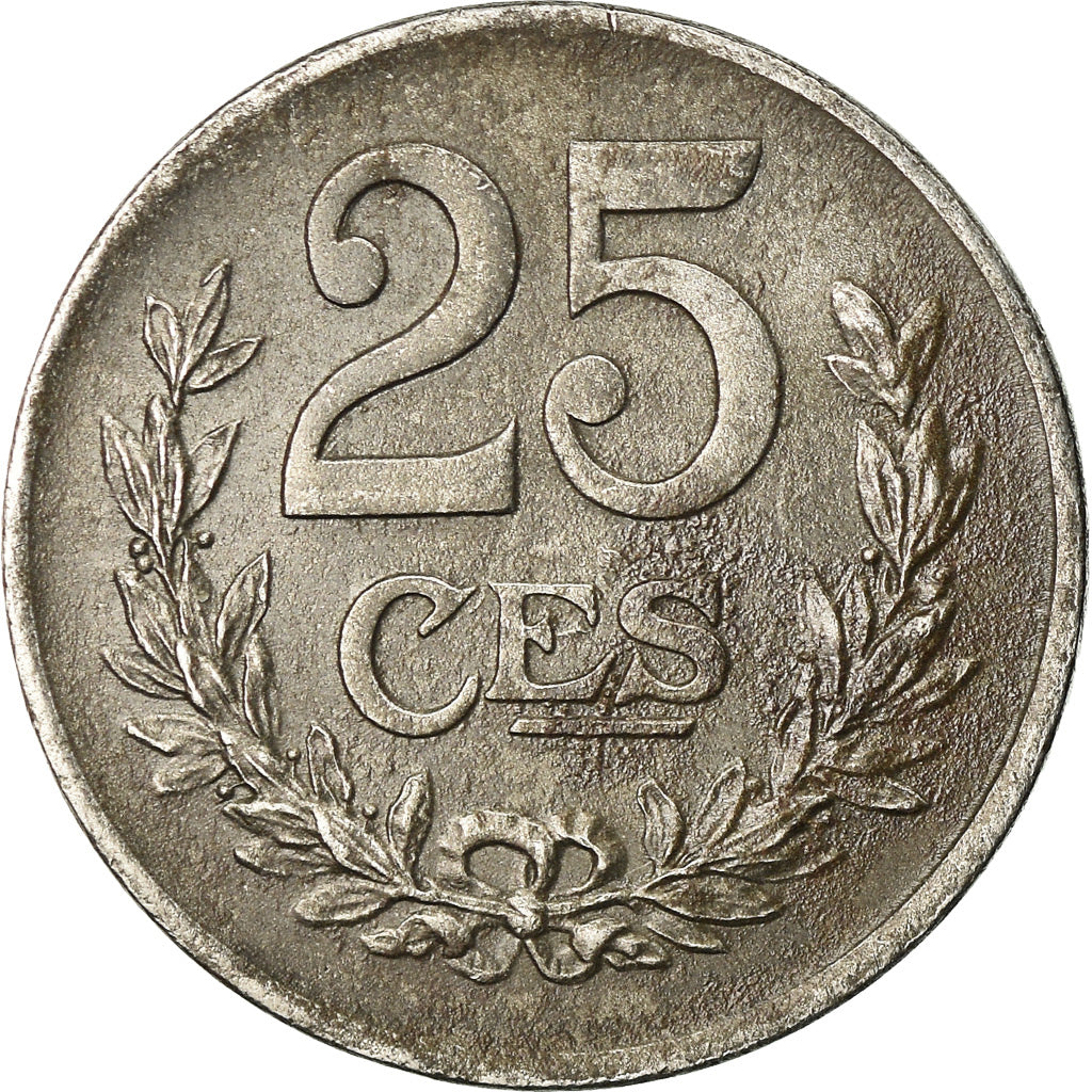 Coin, Luxembourg, Charlotte, 25 Centimes, 1920, VF(30-35), Iron, KM:32