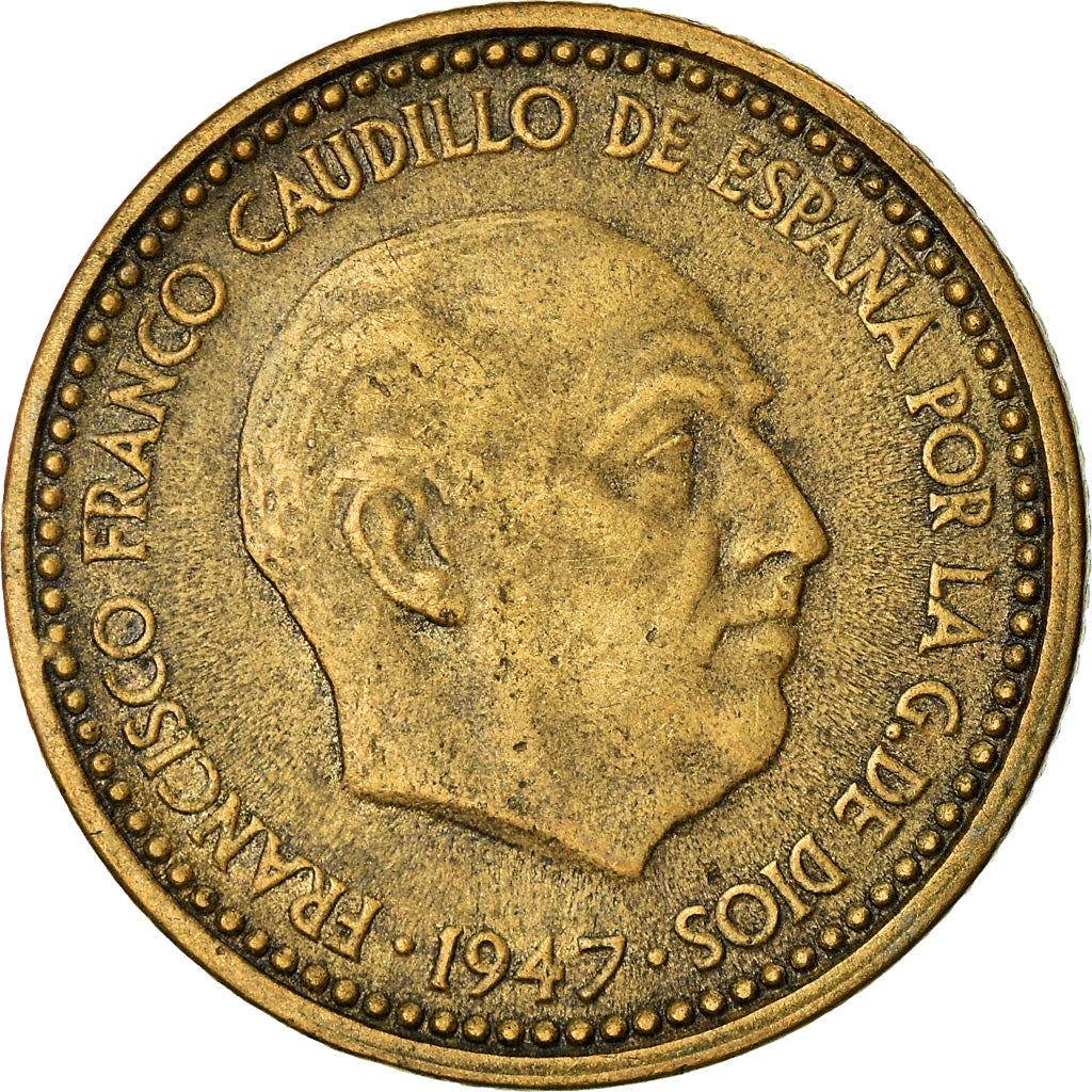 Münze, Spanien, Francisco Franco, caudillo, Peseta, 1952, SS, Aluminum-Bronze