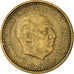 Münze, Spanien, Francisco Franco, caudillo, Peseta, 1952, SS, Aluminum-Bronze