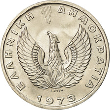 Coin, Greece, 20 Drachmai, 1973, AU(55-58), Copper-nickel, KM:112