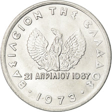 Coin, Greece, 10 Lepta, 1973, AU(55-58), Aluminum, KM:102