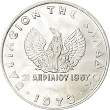 Coin, Greece, 20 Lepta, 1973, MS(65-70), Aluminum, KM:104
