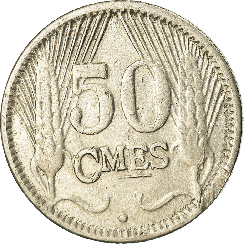 Coin, Luxembourg, Charlotte, 50 Centimes, 1930, EF(40-45), Nickel, KM:43