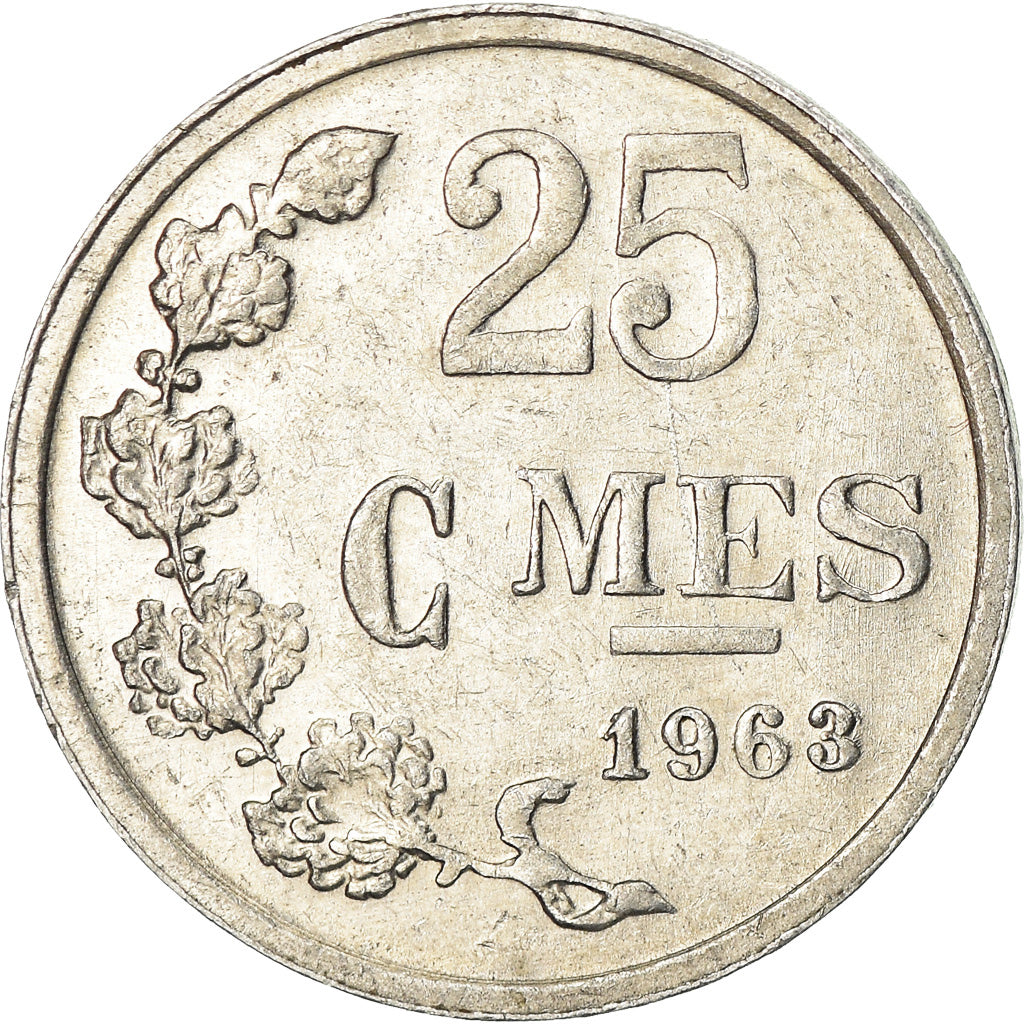 Munten, Luxemburg, Jean, 25 Centimes, 1963, PR, Aluminium, KM:45a.1