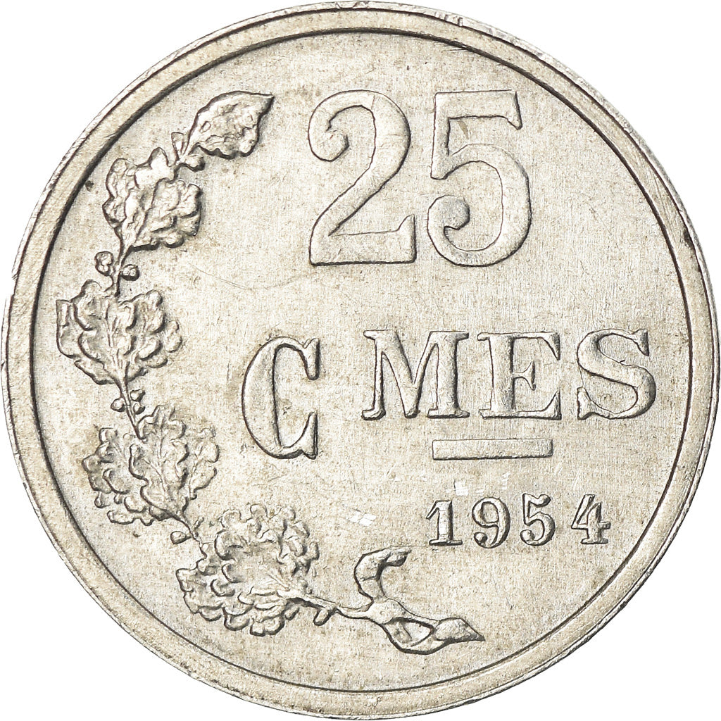 Monnaie, Luxembourg, Jean, 25 Centimes, 1954, SUP, Aluminium, KM:45a.1