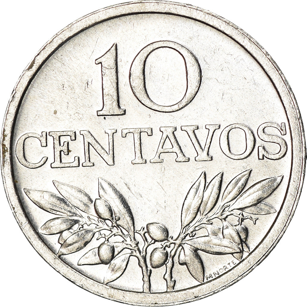 Münze, Portugal, 10 Centavos, 1971, VZ, Aluminium, KM:594