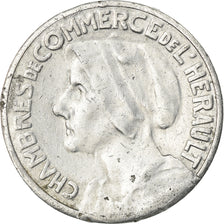 Coin, France, Chambres de Commerce de l'Hérault, 25 Centimes, 1920-1924