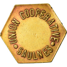 Monnaie, France, Union Coopérative - Saulnes, Baguette, TTB, Aluminum-Bronze