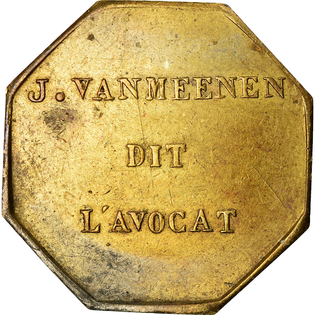 France, Jeton, Hôtel L'Avocat à Lille, EF(40-45), Bronze-Aluminium