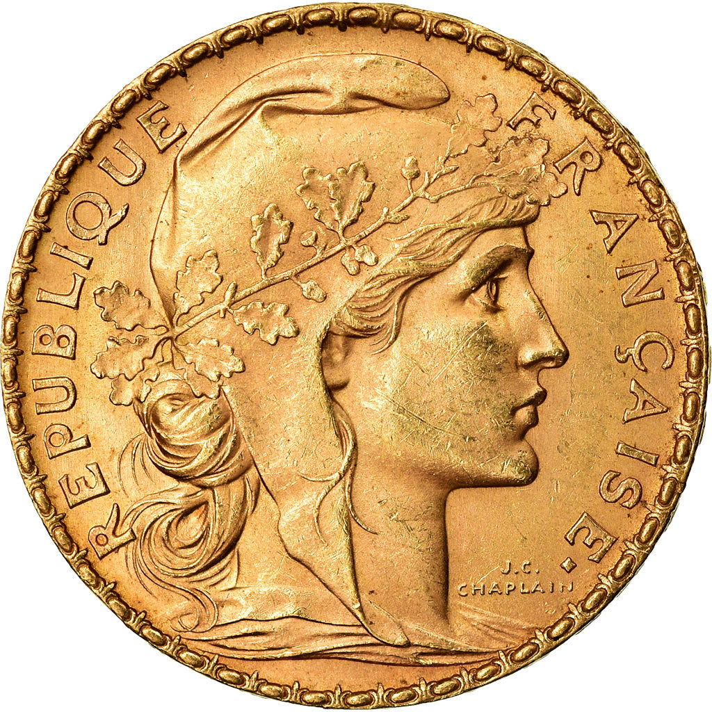 Coin, France, Marianne, 20 Francs, 1905, Paris, AU(55-58), Gold, KM:847