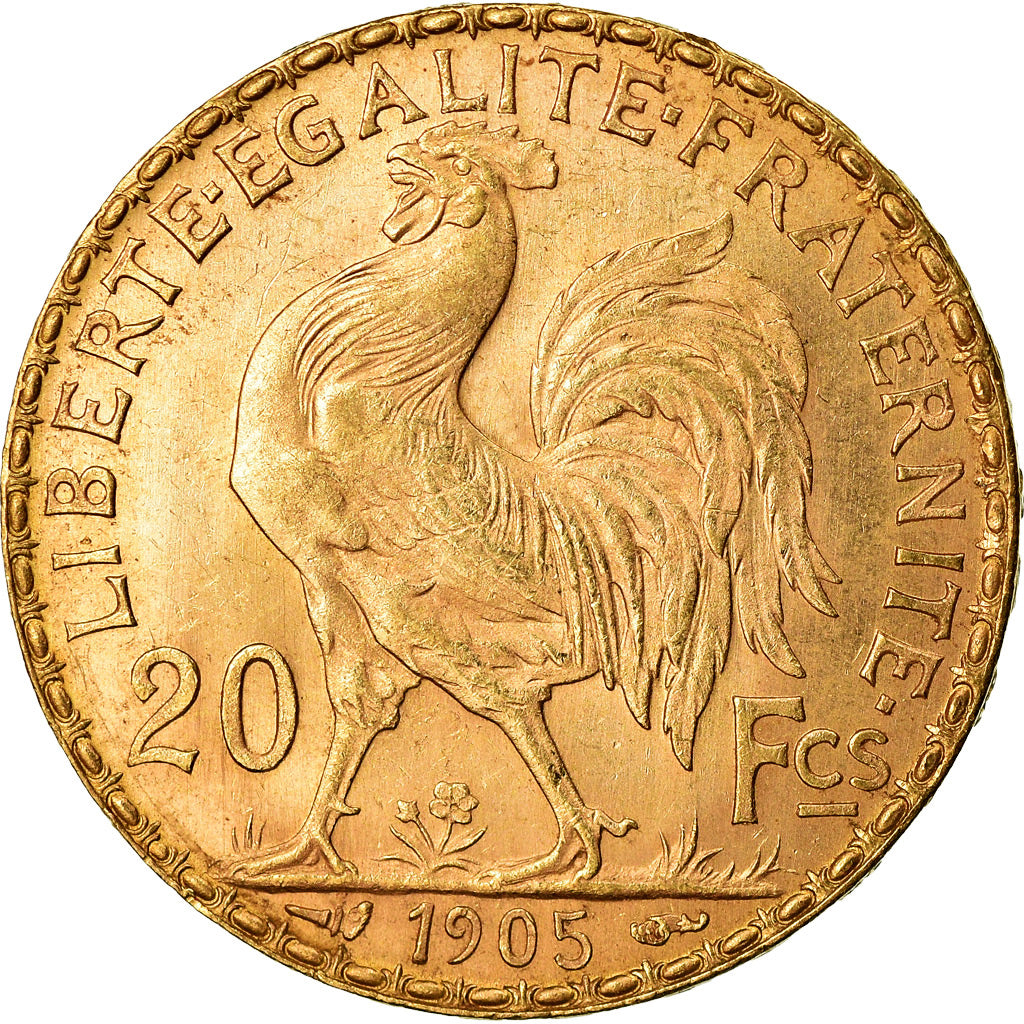 Coin, France, Marianne, 20 Francs, 1905, Paris, AU(55-58), Gold, KM:847