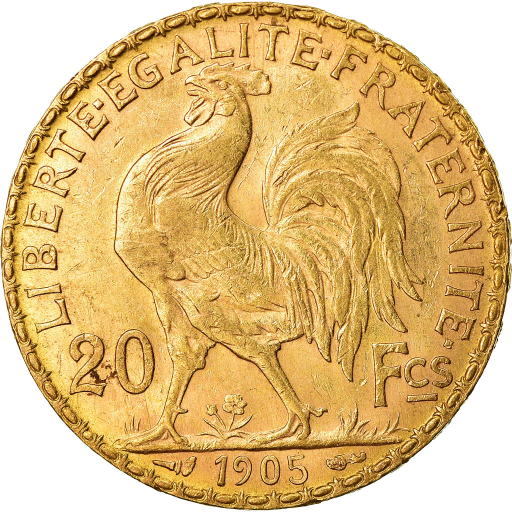 Coin, France, Marianne, 20 Francs, 1905, Paris, AU(55-58), Gold, KM:847