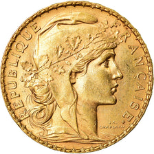 Munten, Frankrijk, Marianne, 20 Francs, 1906, Paris, PR, Goud, KM:847