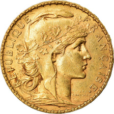 Coin, France, Marianne, 20 Francs, 1906, Paris, AU(55-58), Gold, KM:847