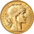 Moeda, França, Marianne, 20 Francs, 1908, Paris, AU(55-58), Dourado, KM:857