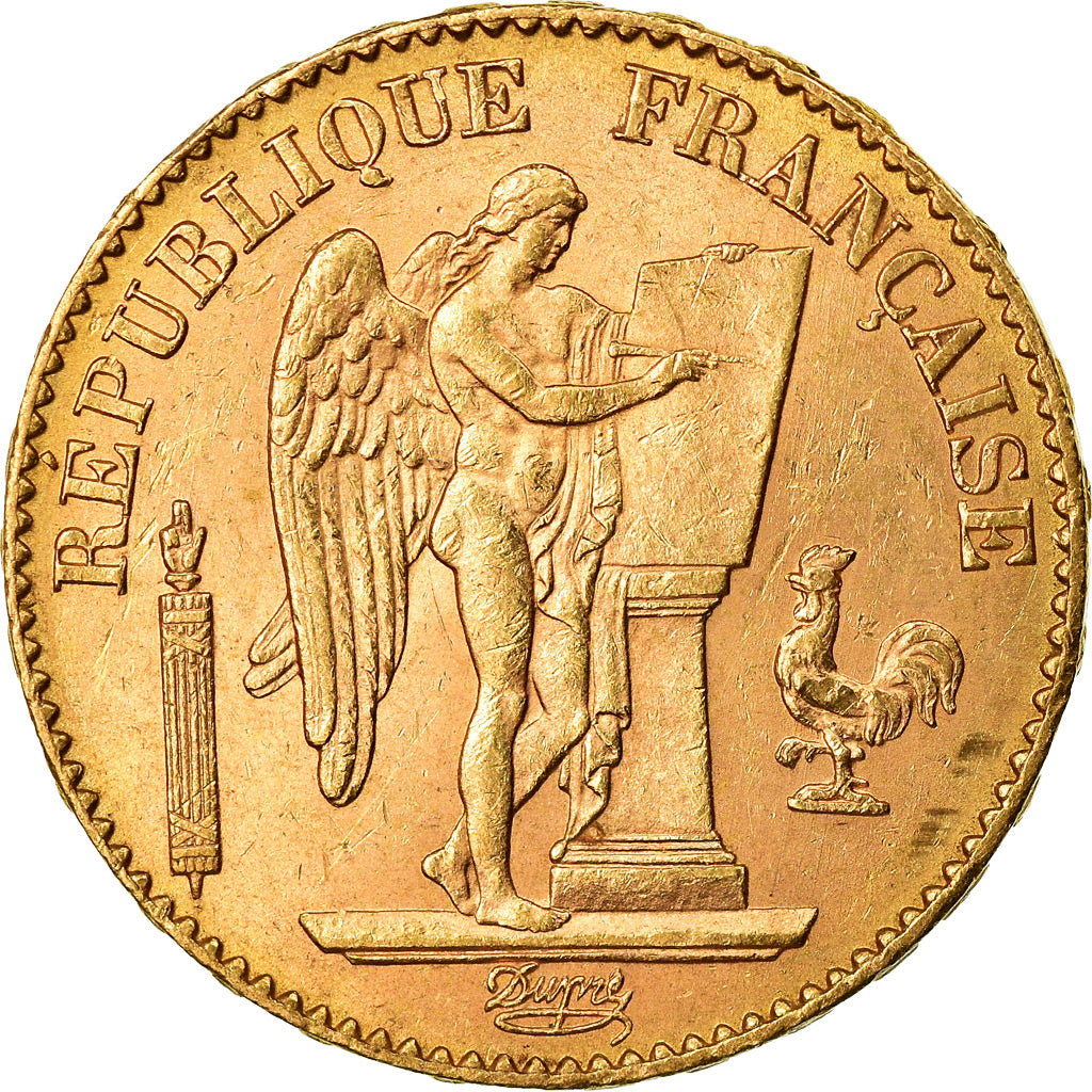 Coin, France, Génie, 20 Francs, 1895, Paris, AU(55-58), Gold, KM:825