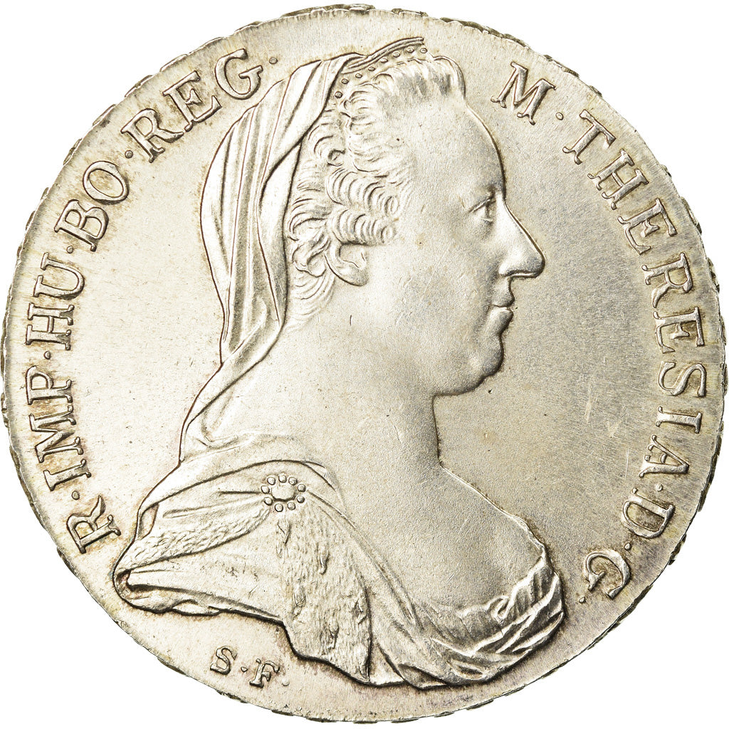 Coin, Austria, Joseph II, Thaler, 1780, AU(50-53), Silver, KM:T1