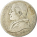 Moneta, DEPARTAMENTY WŁOSKIE, PAPAL STATES, Pius IX, 2 Lire, 1866,Rome,VF(30-35)