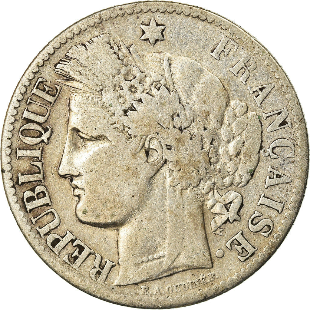 Coin, France, Cérès, 2 Francs, 1894, Paris, VF(20-25), Silver, KM:817.1