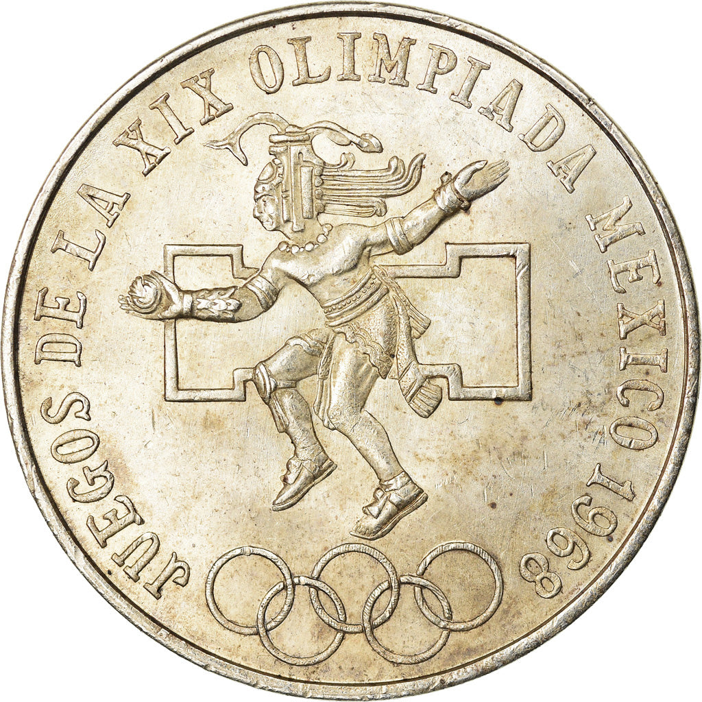Coin, Mexico, 25 Pesos, 1968, Mexico City, AU(55-58), Silver, KM:479.3