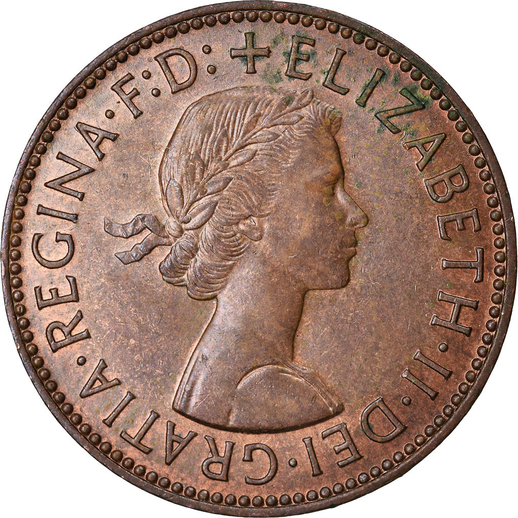 Monnaie, Grande-Bretagne, Elizabeth II, 1/2 Penny, 1963, SUP, Bronze, KM:896