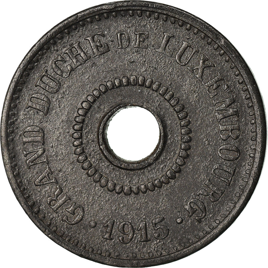 Coin, Luxembourg, Marie Adelaide, 5 Centimes, 1915, EF(40-45), Zinc, KM:27