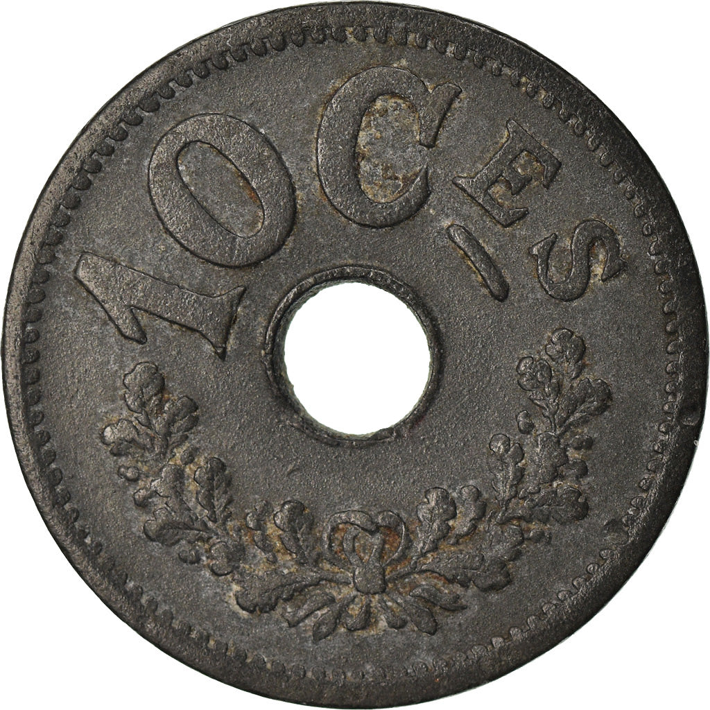 Münze, Luxemburg, Marie Adelaide, 10 Centimes, 1915, SS, Zinc, KM:28
