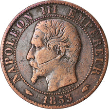 Coin, France, Napoleon III, 5 Centimes, 1853, Paris, VF(20-25), KM 777.1