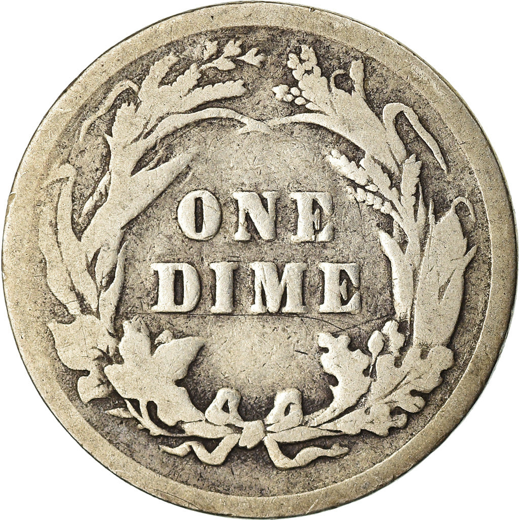 Moeda, Estados Unidos da América, Barber Dime, 1899, Philadelphia, F(12-15)