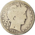 Moeda, Estados Unidos da América, Barber Half Dollar,1899,Philadelphia, F(12-15)
