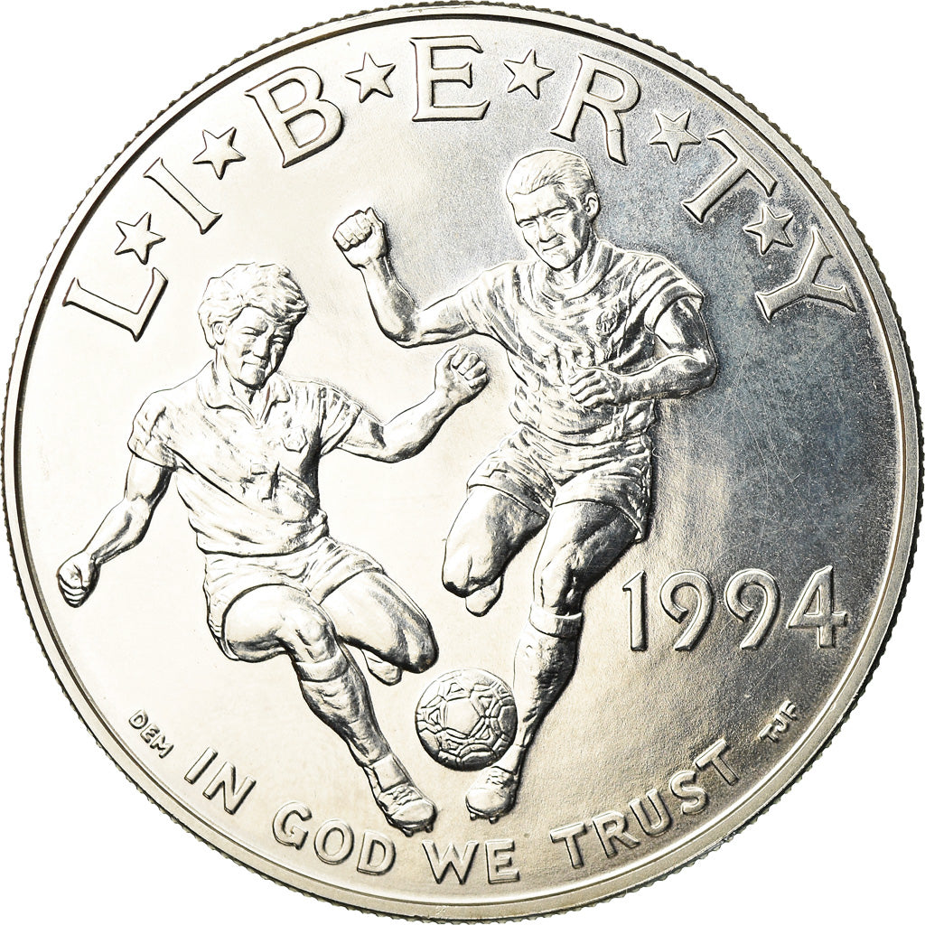 Coin, United States, Dollar, 1994, U.S. Mint, Denver, MS(65-70), Silver, KM:247